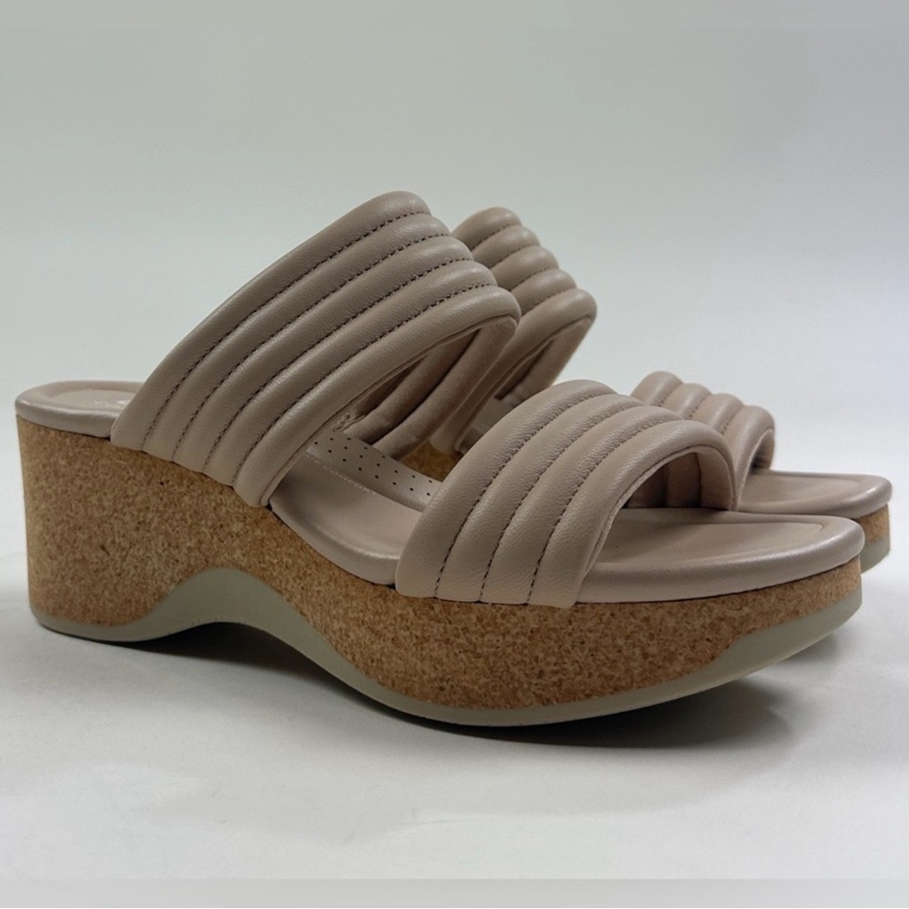 Clarks Chelseah Path Sand Leather Womens Wedge Sandals Comfort Strappy 26177068
